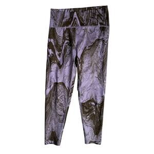 Adidas Stella McCartney Purple Brown Swirl 7/8 Tight Leggings M